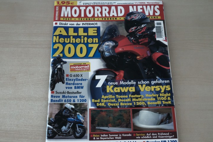 Deckblatt Motorrad News (11/2006)